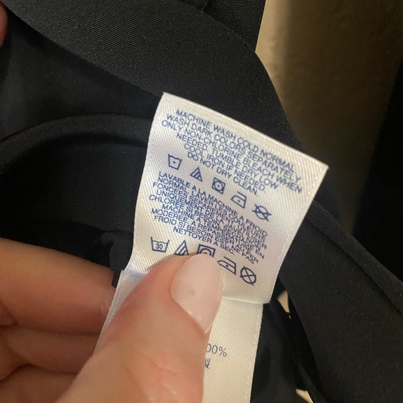 Lands End Bracelet Tie Sleeve Boatneck Blouse - Womens 12 - Picture 6 of 6